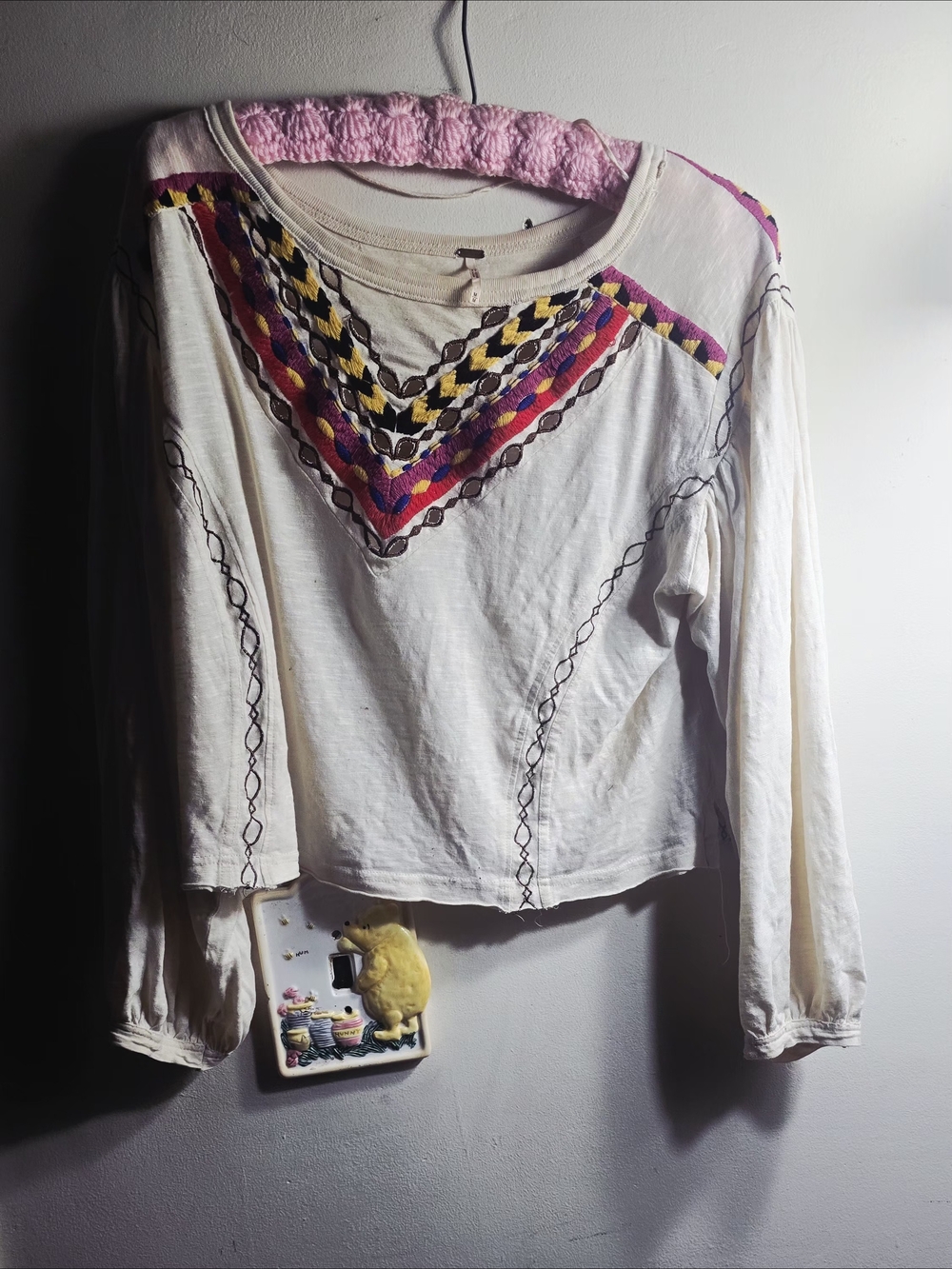 Boho Embroidered Long-Sleeve Women's Top - Free People